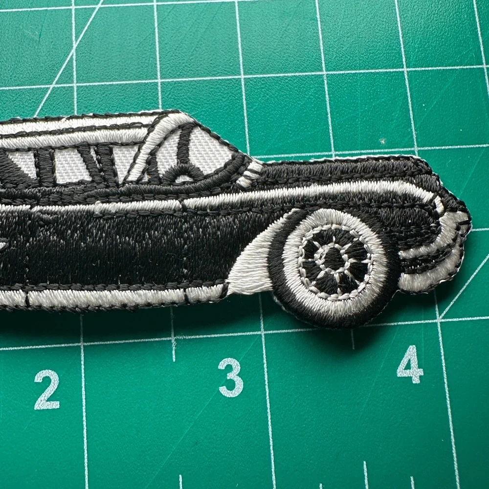 50's Cadillac Car Patch Embroidered‎ Patch, Iron On Sew On Applique Vintage Auto
